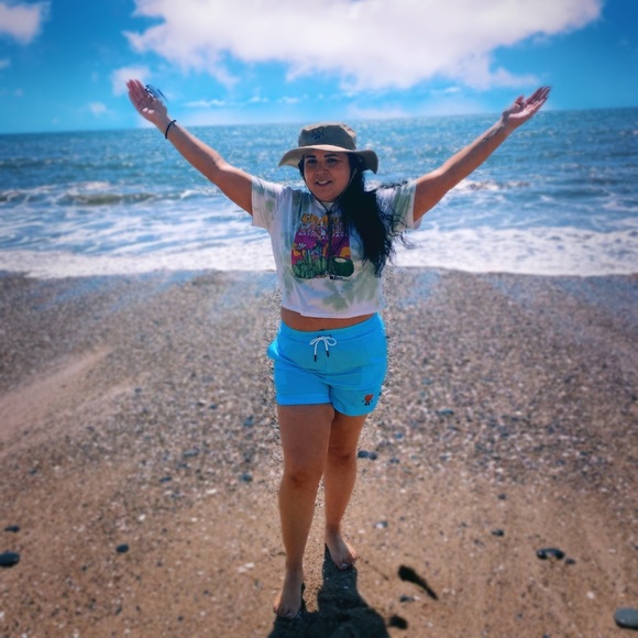 Bad Bunny Official Merch Un Verano Sin Ti Teal Shorts XXL - Picture 9 of 9